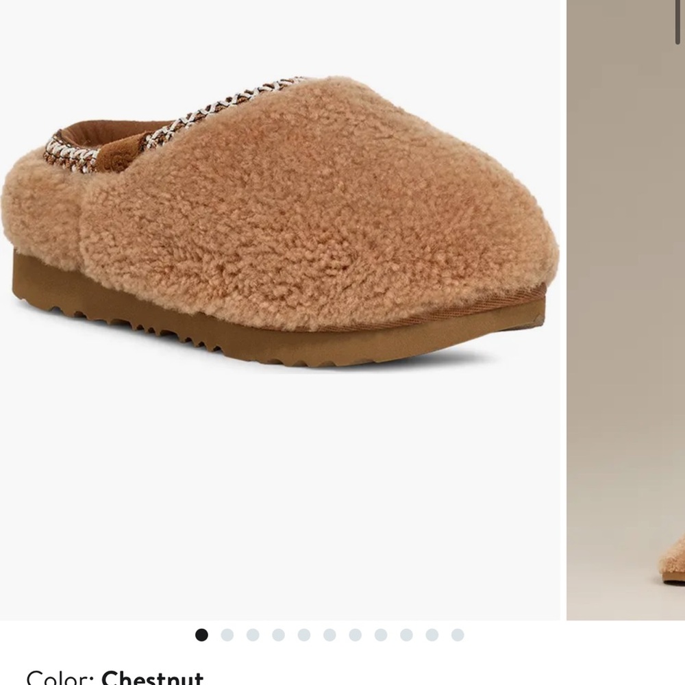 UGG Tasman Maxi Curly in Chestnut